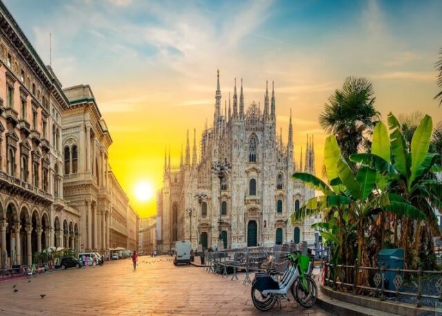 Aerial view of Milan’s iconic cathedral – Cheap flights from Dakar to Milan for $406 roundtrip
