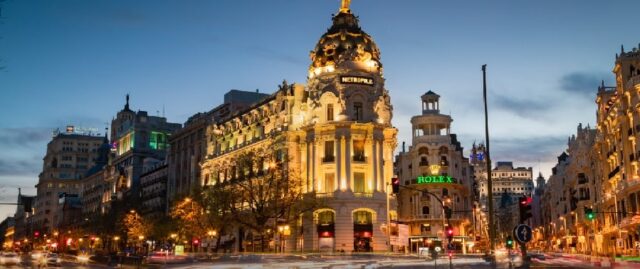 View of Madrid skyline with Royal Palace – Fly from Manchester to Madrid for only £71 roundtrip